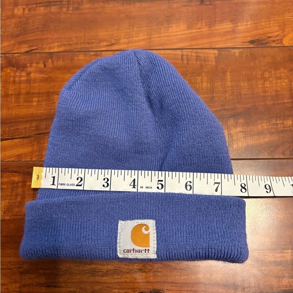 Carhartt Acrylic Hat Knit Cuffed Beanie Purple Violet Lavender Youth Unisex - Picture 6 of 7
